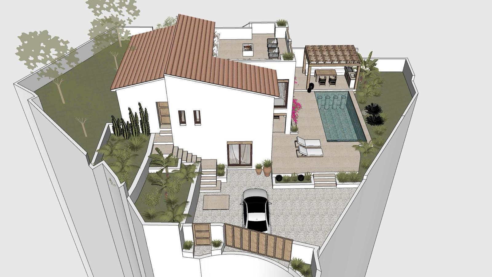 Casa en venta de 3 dormitorios en La Fustera, Benissa.