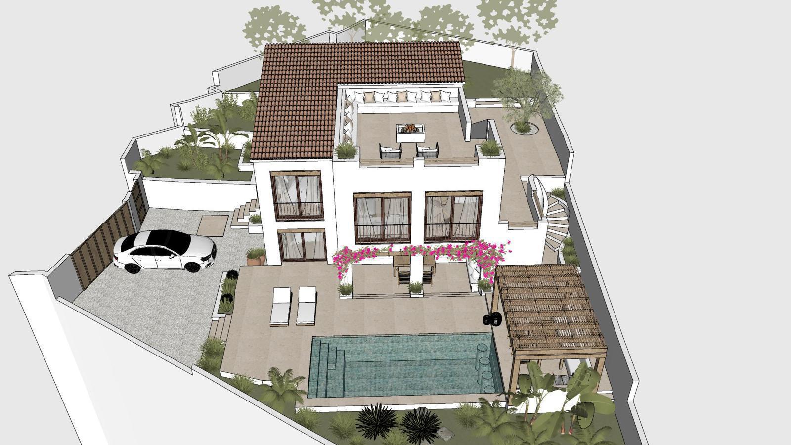 Casa en venta de 3 dormitorios en La Fustera, Benissa.