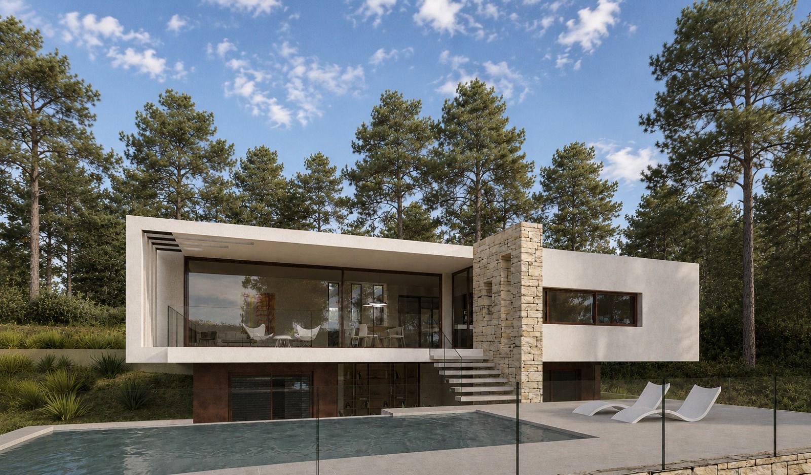 Villa NARA - Proyecto con licencia de construcción listo para edificar en Moraira - A poca distancia del pueblo - Solar de 1500m2